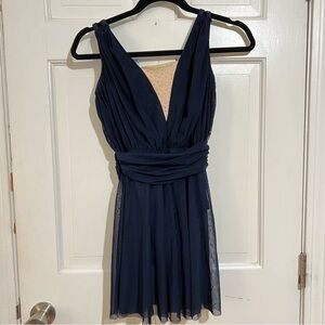 Elegant Navy Blue Dress
